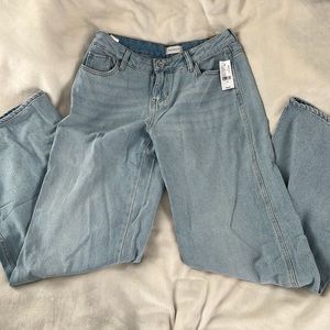 pacsun eco light blue low rise baggy jeans
